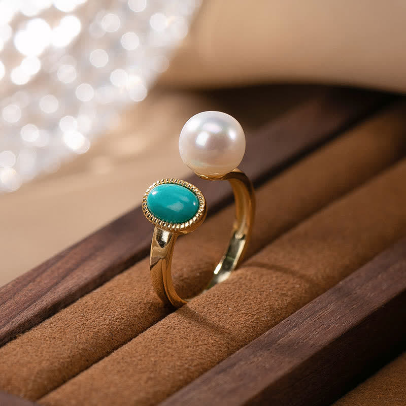 Buddha Stones925スターリングシルバー パール ターコイズ ヒーリングリング イヤリング ネックレス ペンダント