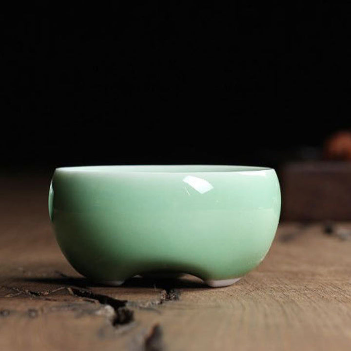 Buddha Stonesカラフルな鯉の陶器ティーカップ カンフーティーカップボウル