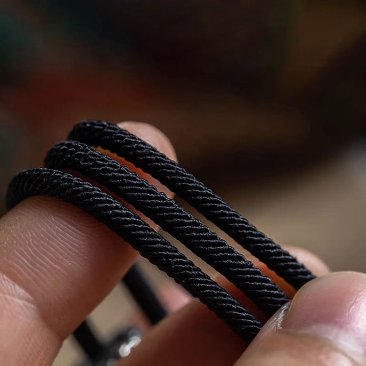 Buddha Stonesチベットのオーム・マニ・パドメ・フム彫刻お守りダブルラップブレスレット