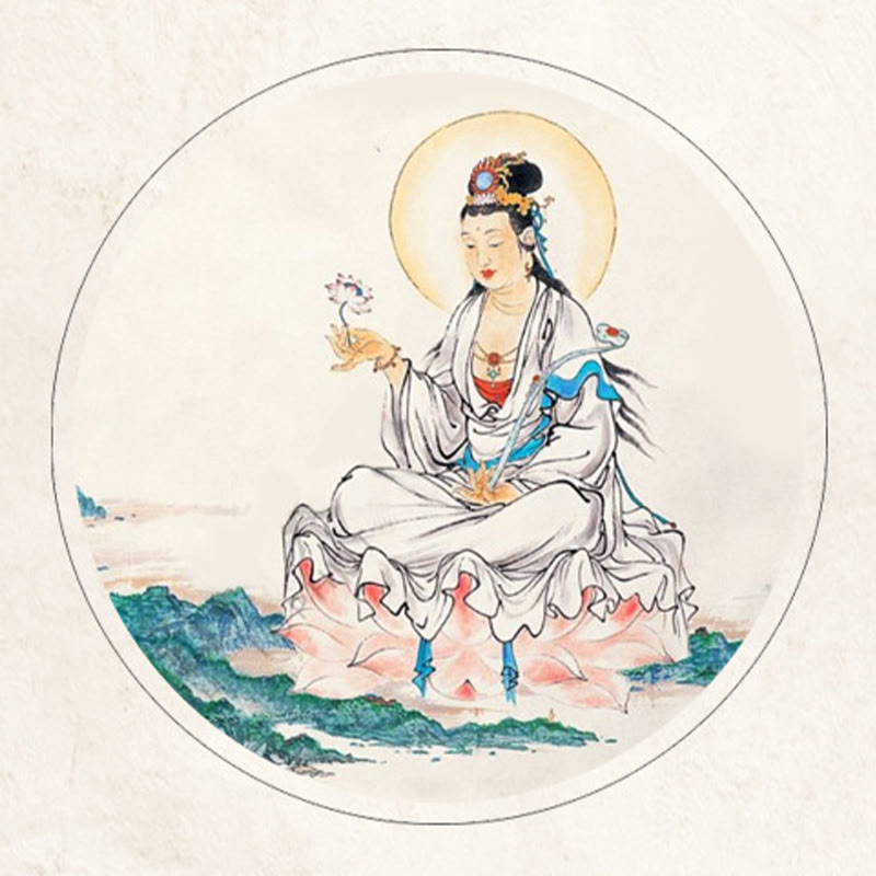 Buddha Stones黒檀木材ローズウッド仏観音菩薩Om Mani Padme Humバランス車のキーチェーン装飾