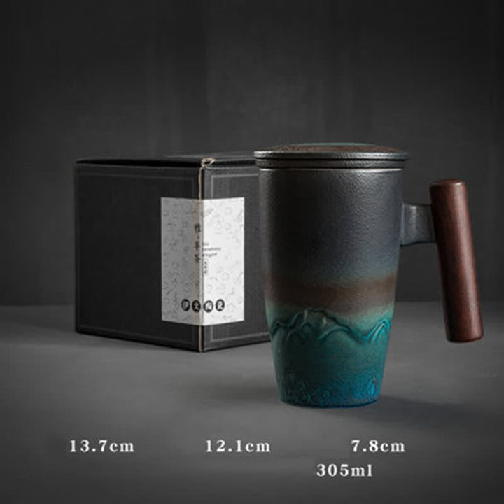 Buddha Stonesヴィンテージ 山 海 陶器 ティーカップ ティーカップ