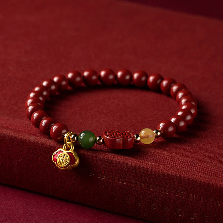 Buddha Stones辰砂 幸福の平穏ブレスレット