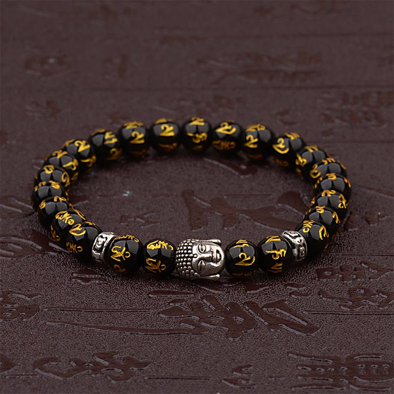 Buddha Stonesチベット仏陀マントラお守りブレスレット