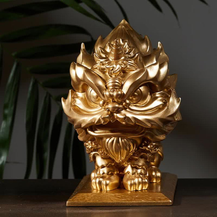 Buddha Stonesライオン像 強度樹脂製 ホームオフィス装飾 - image 2