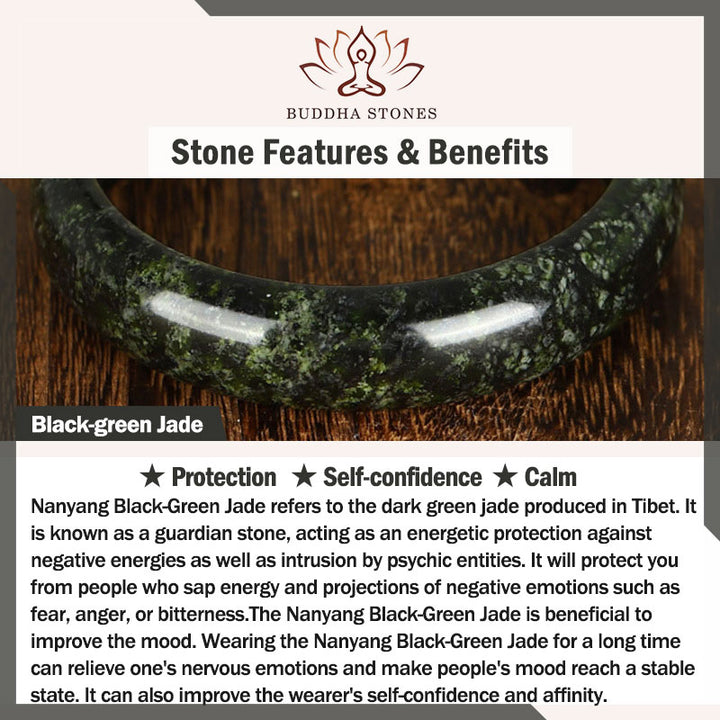 Buddha Stones南陽黒緑翡翠貔貅平和のお守りチャーム保護ネックレスペンダント - image 7