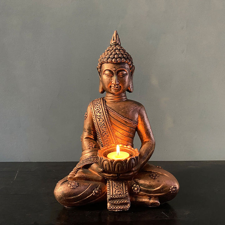 Buddha Stonesチベット仏 祝福 装飾 燭台