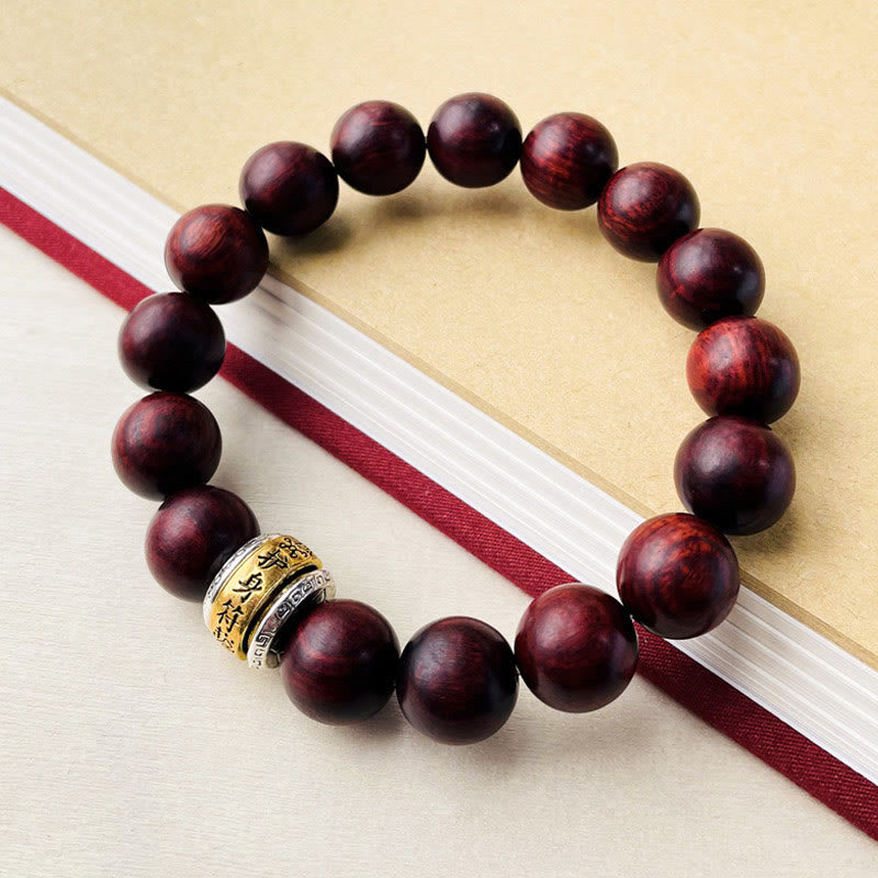 Buddha Stones小葉紅檀お守りブレスレット