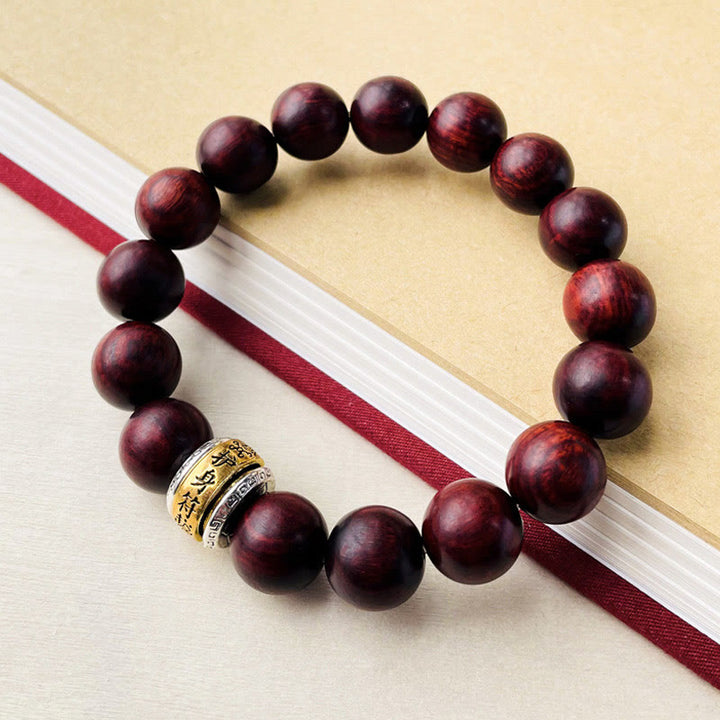 Buddha Stones小葉紅檀お守りブレスレット