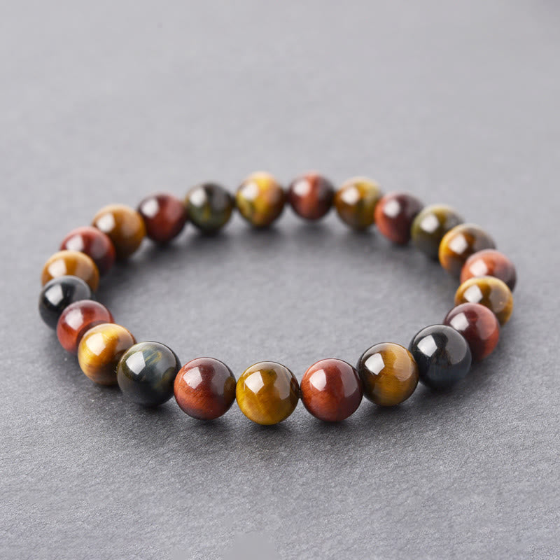 Buddha Stones天然タイガーアイ ポジティブプロテクションブレスレット