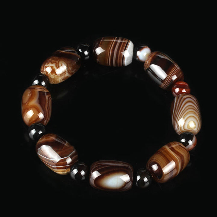 Buddha Stones天然サードニクス 勇気と幸福のブレスレット