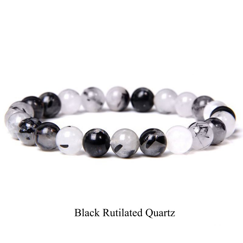Buddha Stones 天然石クォーツ ヒーリングブレスレット