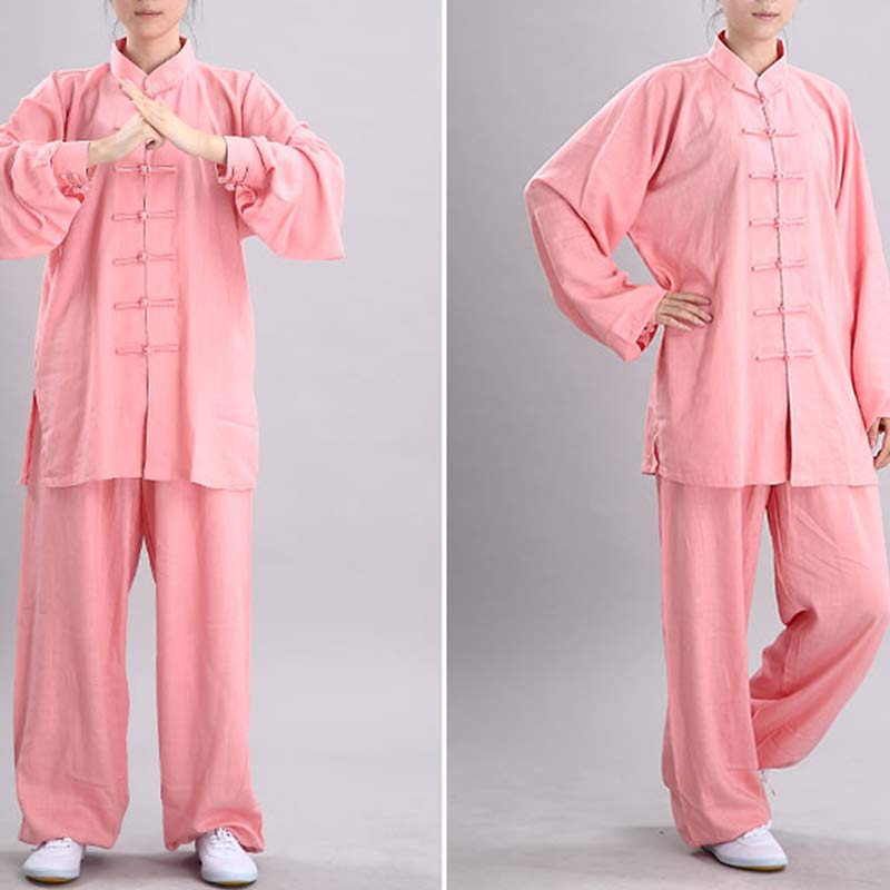 Buddha Stones瞑想禅祈りスピリチュアル太極拳気功練習ユニセックス刺繍服セット - image 9