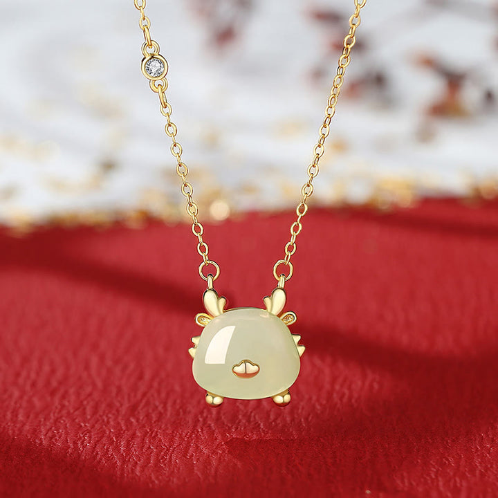 Buddha Stones925スターリングシルバー 龍年 天然和田翡翠 赤瑪瑙 かわいい龍の守護 成功のブレスレット ネックレス ペンダント イヤリング