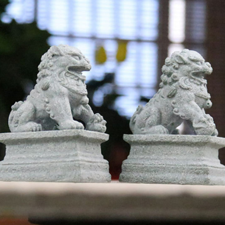 Buddha Stones獅子 福福犬 象 魔除け 祝福 室内装飾