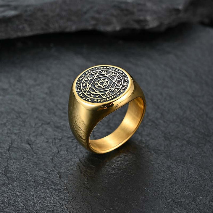 Buddha Stones12星座 ダビデの星 守護リング
