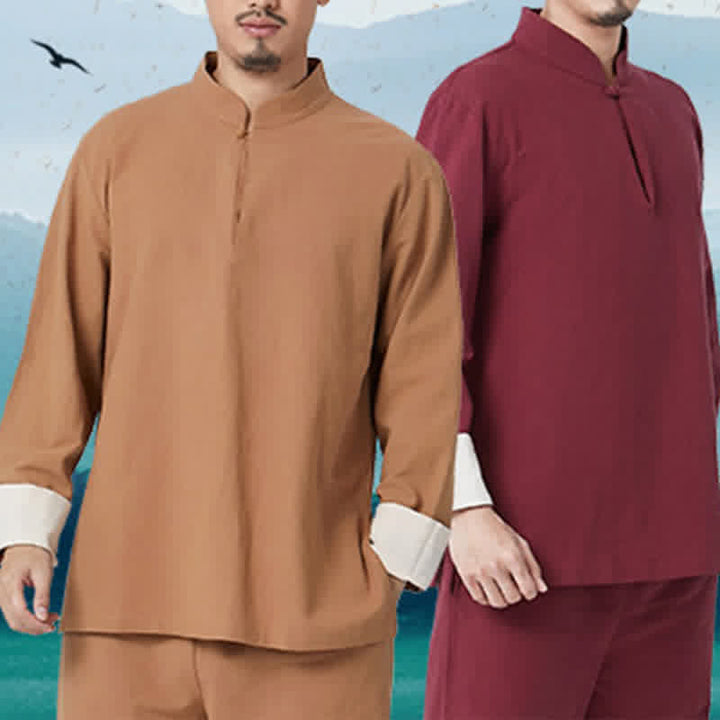 Buddha Stonesスピリチュアル 禅 瞑想 ヨガ 祈り 練習 コットン リネン 衣類 メンズ セット - image 2