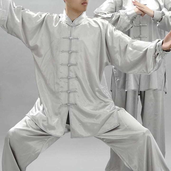 Buddha Stonesシンプルな柄 瞑想 祈り スピリチュアル 禅 太極拳 気功 練習 ユニセックス 服セット