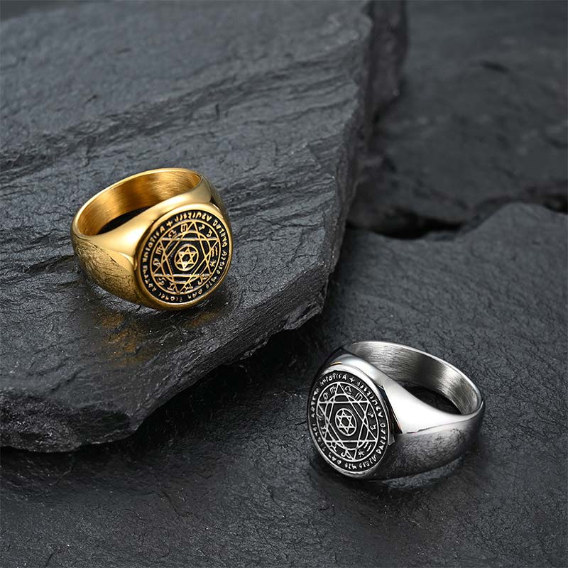 Buddha Stones12星座 ダビデの星 守護リング
