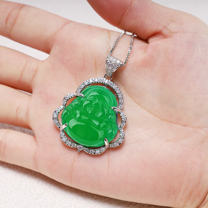 Buddha Stones ラッキースマイル仏様ネックレス／幸運お守り - image 9