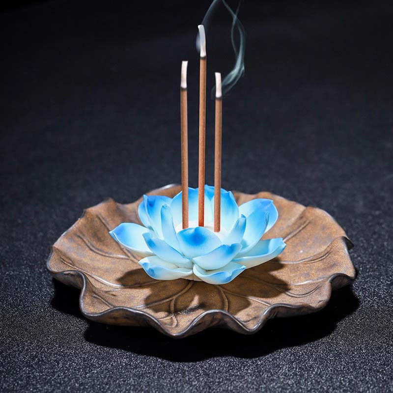 Buddha Stonesチベット 蓮の祝福 香炉 装飾