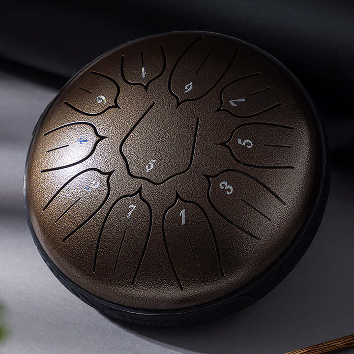 Buddha Stonesスチールタンドラム サウンドヒーリング 瞑想 ヨガ ロータスドラムキット 11音 6インチ