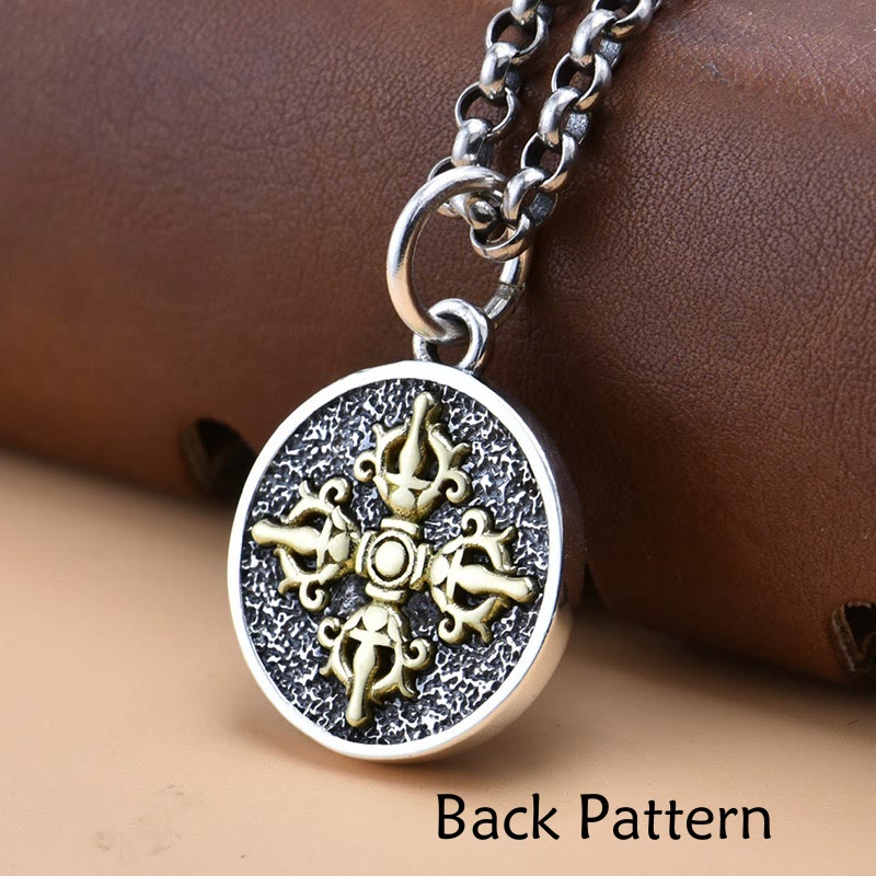 Buddha Stones925 スターリングシルバー ザキラム 富の女神 ドルジェ ヴァジュラ スピリチュアルネックレス ペンダント - image 3