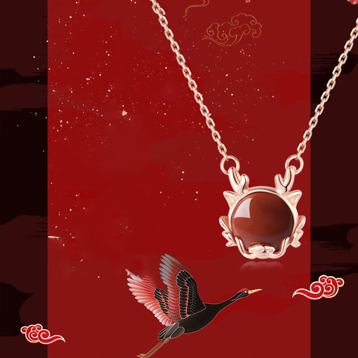 ❗❗❗フラッシュセール -Buddha Stones925 スターリングシルバー 龍年 辰砂 赤瑪瑙 龍守護ブレスレット ネックレス ペンダント イヤリング リング