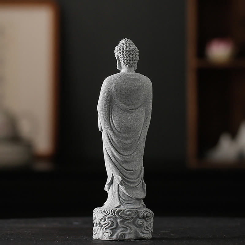 Buddha Stones瞑想仏縁起の良い雲デザイン静寂ホームデコレーション - image 4