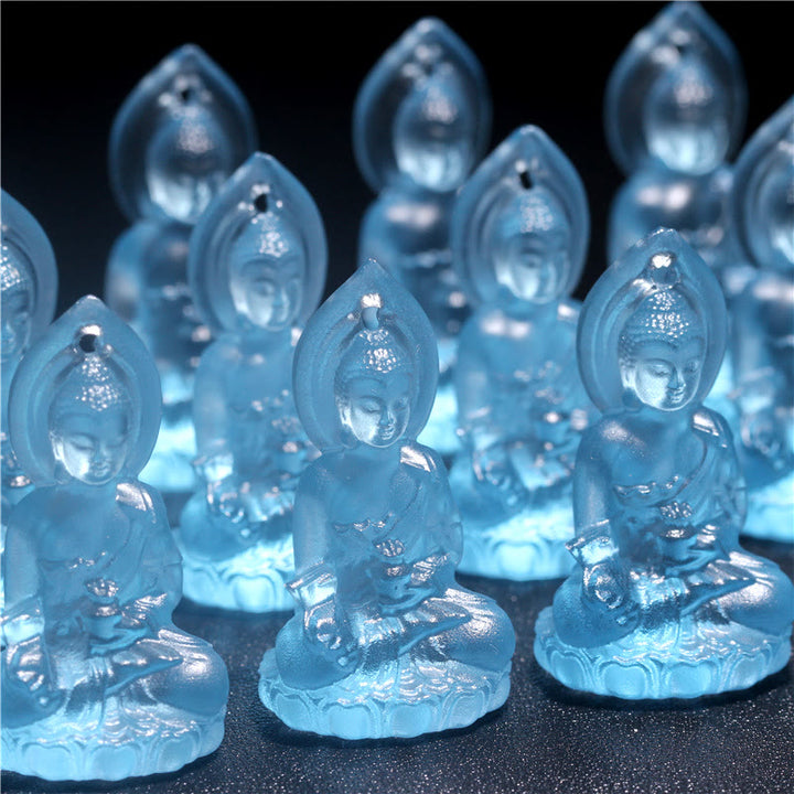 Buddha Stonesブルー 如来仏 薬師如来 瑠璃水晶 静寂のお守り ネックレス ペンダント - image 12