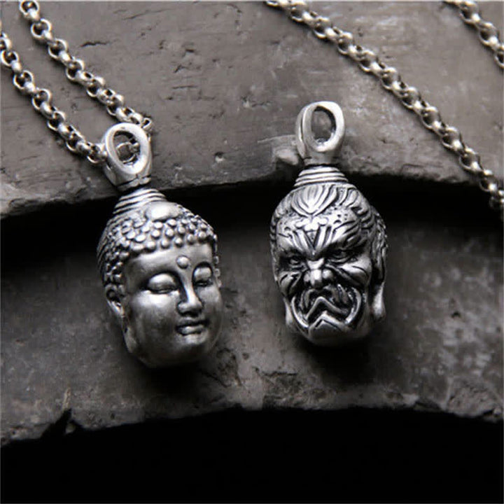 Buddha Stones999スターリングシルバー ブッダ デーモン セレニティ ネックレス ペンダント - image 2