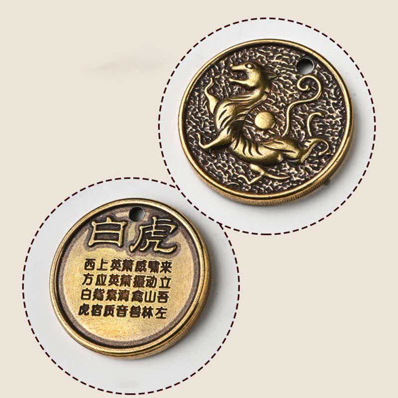 Buddha Stones四象嵌 青龍 白虎 朱鳥 黒亀 キーホルダー