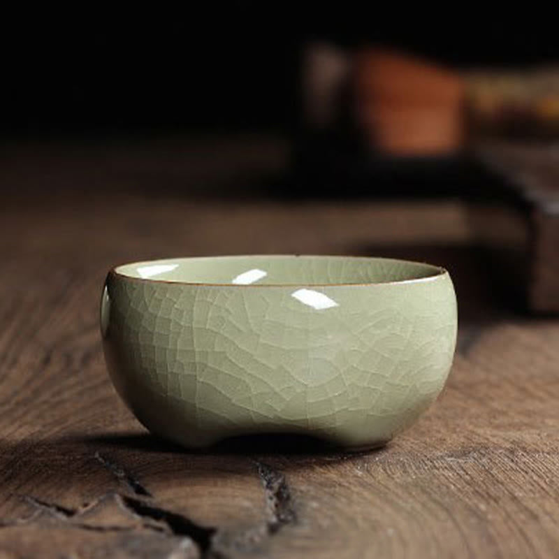 Buddha Stonesカラフルな鯉の陶器ティーカップ カンフーティーカップボウル