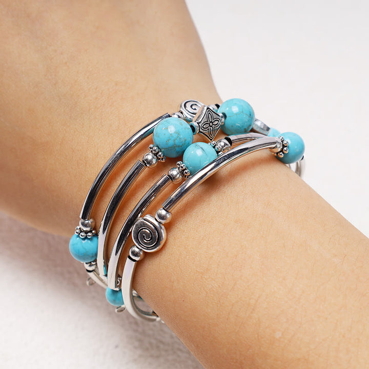 Buddha Stonesチベットターコイズ バランスブレスレット