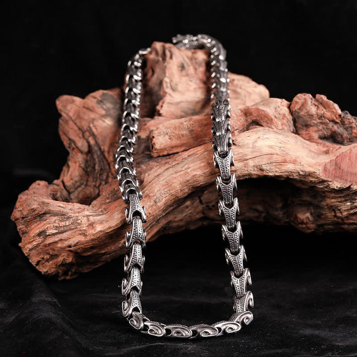 Buddha Stones龍模様 チタン鋼 守護 ネックレス ペンダント ブレスレット - image 4