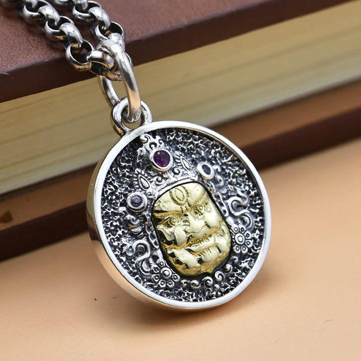 Buddha Stones925 スターリングシルバー ザキラム 富の女神 ドルジェ ヴァジュラ スピリチュアルネックレス ペンダント