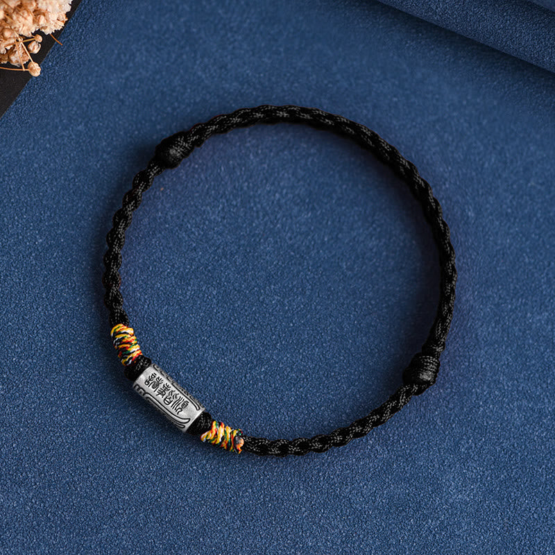 Buddha Stones手作り 925スターリングシルバー 万事うまくいくデザイン 保護力 強度 ブレスレット アンクレット