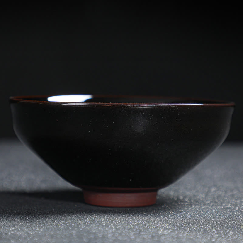 Buddha Stones金彩 メープルリーフ 中国 建璽 陶器 ティーカップ 天目 カンフー ティーカップ ボウル