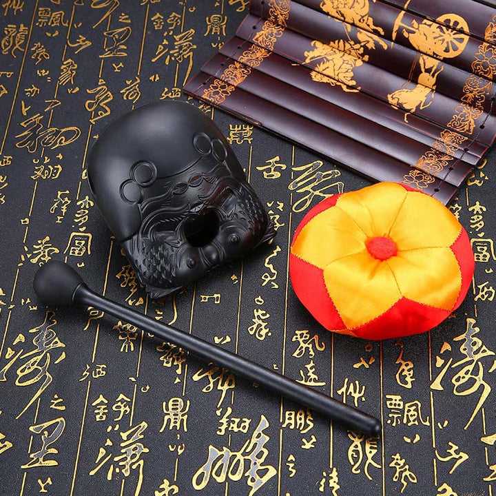 Buddha Stonesの模様 マインドフルネス 仏教寺院 木魚 木製の魚の太鼓