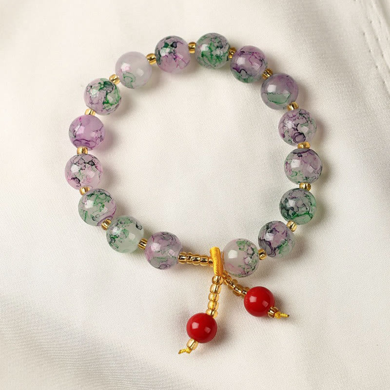 Buddha Stones琉璃ガラスビーズ 祝福 ハーモニーブレスレット