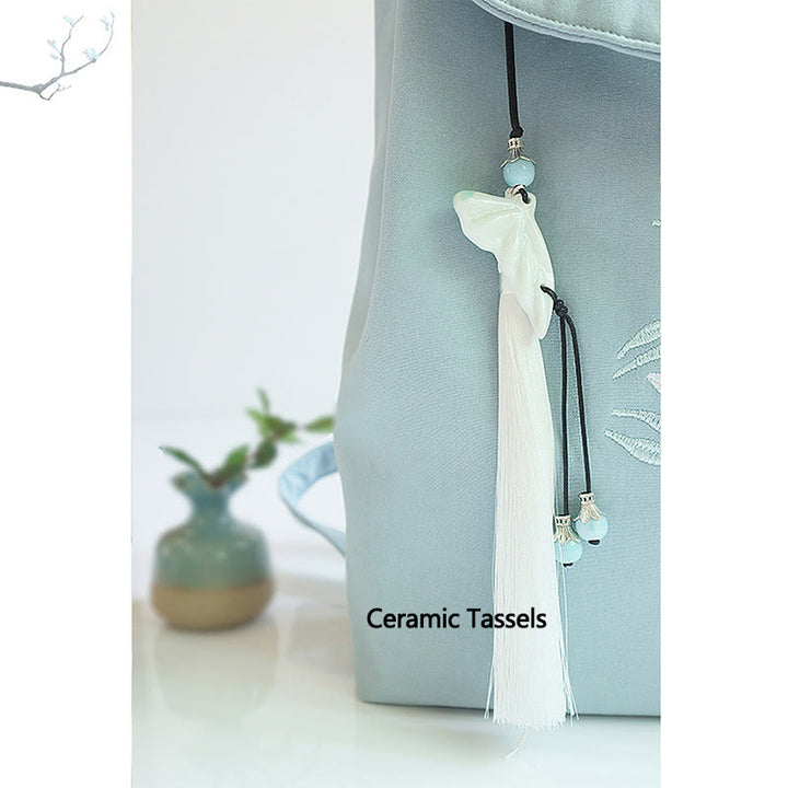 Buddha Stonesハンドメイド刺繍入り大容量キャンバスバックパック - image 7