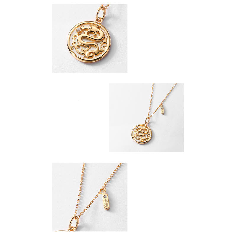 ❗❗❗フラッシュセール -Buddha Stones925 スターリングシルバー シャコガイ ストーン 龍年 福 キャラクター 幸運 強さ ネックレス ペンダント