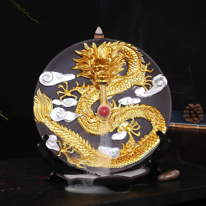 ドラゴンセラミック逆流煙噴水瞑想香炉