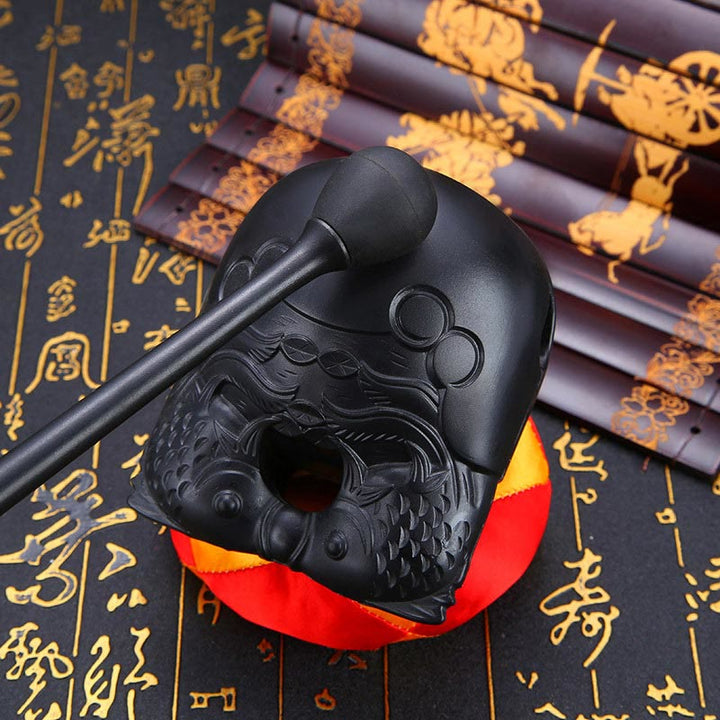 Buddha Stonesの模様 マインドフルネス 仏教寺院 木魚 木製の魚の太鼓