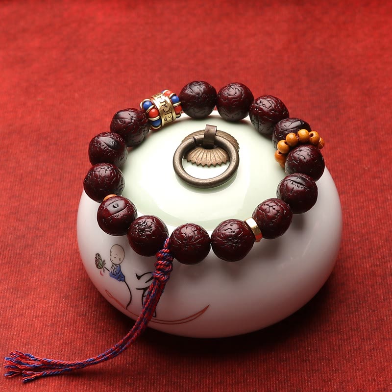 Buddha Stones菩提シードビーズ 平和の静寂 タッセルブレスレット