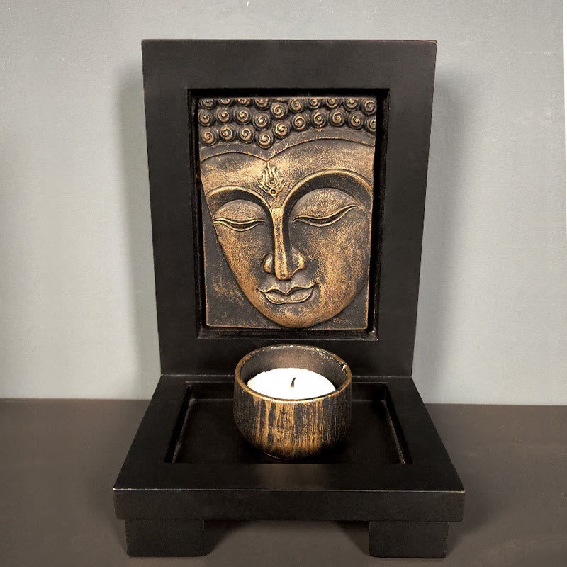 Buddha Stones仏陀の慈悲 静寂 家庭 祈り 祭壇 禅 装飾 - 青銅仏 - image 3
