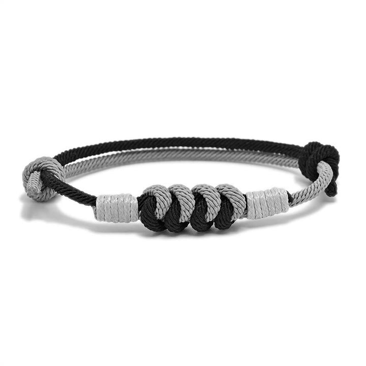 Buddha Stonesのシンプルなデザイン、キングコングノットの強度のある編み紐ブレスレット
