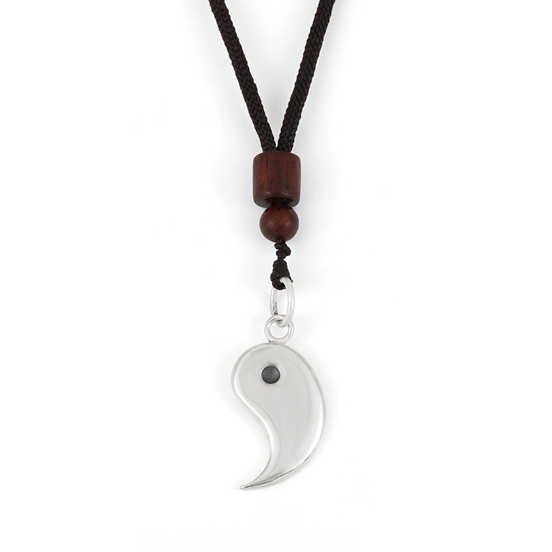 Buddha Stones990 スターリングシルバー 陰陽バランスハーモニーネックレスペンダント - ヤン - image 9