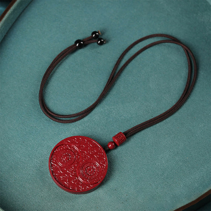 Buddha Stones辰砂 陰陽 邪悪な霊を寄せ付けないネックレスペンダント - image 3