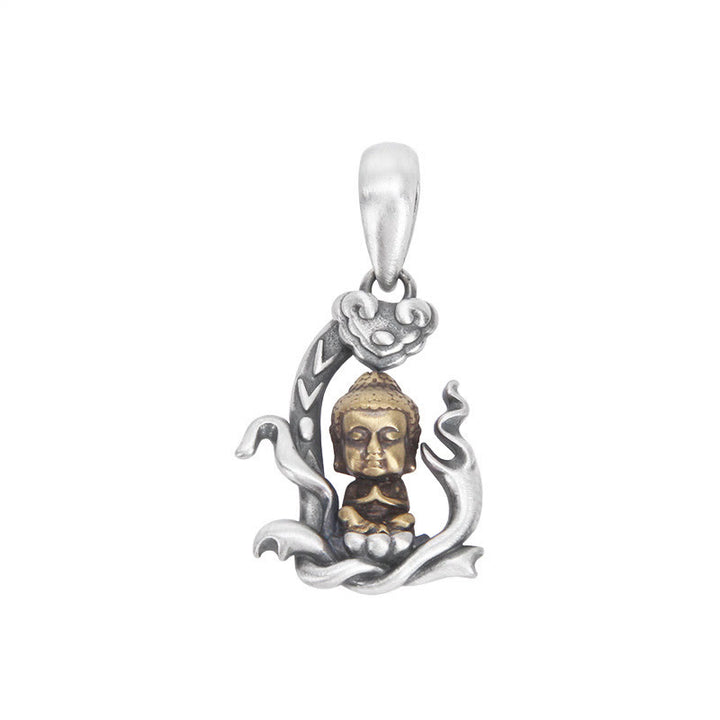Buddha Stones925スターリングシルバー 禅ブッダ如意ハンドル慈悲のネックレスペンダント - image 6