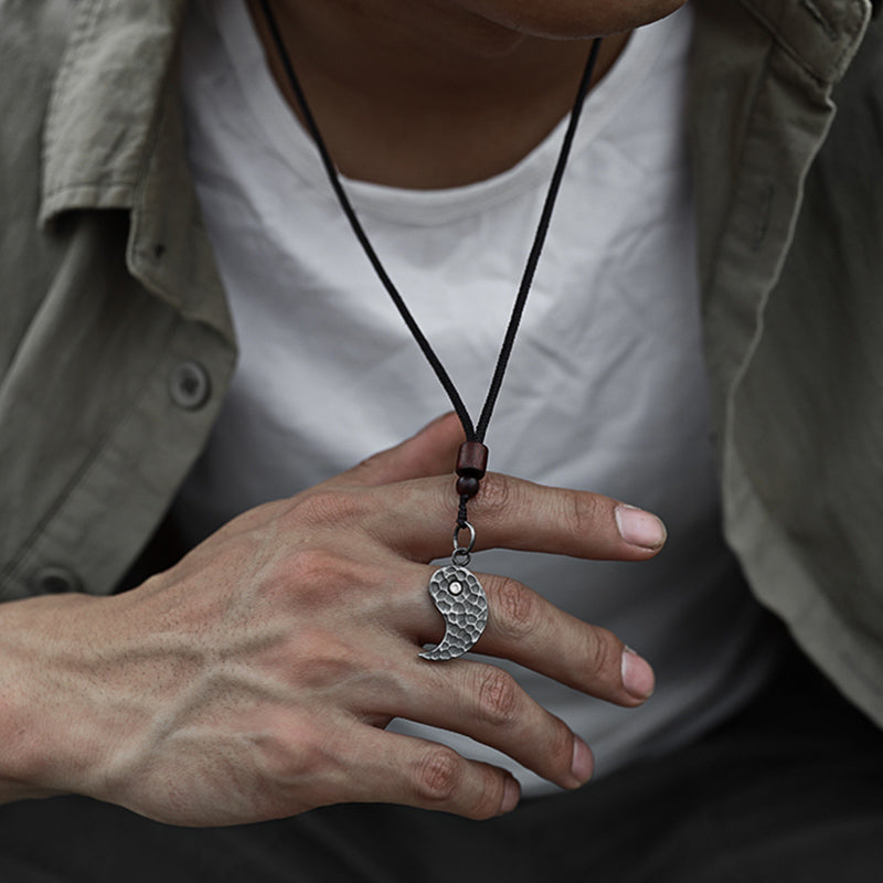 Buddha Stones990 スターリングシルバー 陰陽バランスハーモニーネックレスペンダント - image 8